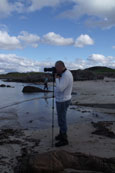 On location at Melon Udrigle Beach, Wester Ross, Scotland