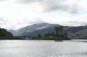 Eilean Donan Castle, another ancient seat of Clan McKenzie on Loch Duich near Dornie, Lochalsh, Scotland