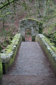 The footbridge at The Hermitage, Dunkeld, Perthshire, Scotland