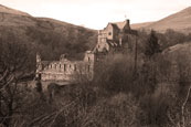 Castle Campbell in Dollar Glen, Dollar, Clackmannanshire, Scotland