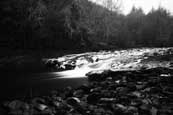 The River Almond in winter near to Pitcairngreen, Perthshire, Scotland