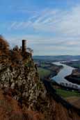 The Tower obn Kinnoull Hill with the Tay valley in the background, Perth, Perthshire, Scotland