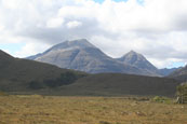 Ruadh-stac Mor in the Torridon Mountain Range, takem from Loch Maree, Wester Ross, Scotland