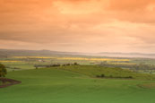 The Tay Valley looking towards Dundee  from Over Durdie, Perthshire, Scotland