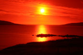 Looking out towards The Minch over Loch Gairloch, Wester Ross, Scotland