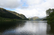 Loch Lubnaig between Callander and Strathyre near to Balquhidder the last resting place of Rob Roy MacGregor, Perthshire, Scotland