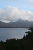 From near Slattadale over Loch Maree to Slioch, Wester Ross, Scotland