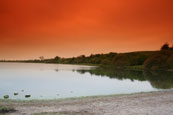 The north shore of Forfar Loch, Forfar, Angus, Scotland