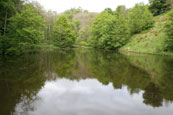 The Mill Dam at Over Fingask near Rait, Perthshire, Scotland