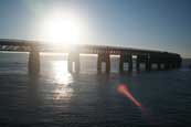 The Rail Bridge over the River Tay at Dundee connecting Angus with The Kingdom of Fife, Scotland