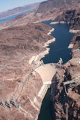 The Hoover Dam and Lake Mead, Nevada, USA.  Thanks to pilot Scott from Papillon Helkicopters Boulder City Nevada, USA