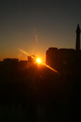 Sunrise over Las Vegas, taken from the Bellagio Hotel, Las Vegas, Nevada, USA