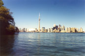 The Toronto Skyline from Lake Ontario, Canada