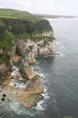 White Rocks Cliffs on the Antrim Coast near to Port Rush, County Antrim, Northern Ireland