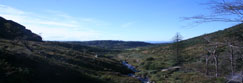 A view looking down Flowerdale Glen, Gairloch, Wester Ross, Scotland towards the sea