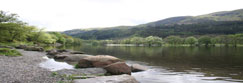 Loch Lubnaig between Callander and Strathyre close to Balquhidder the last resting place of Rob Roy MacGregor, Perthshire, Scotland