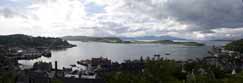 Oban Bay, showing Island of Kerrera, Isle of Mull and the Sound Of Mull, Argyll, Scotland