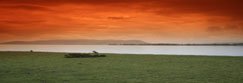 A view southwards over Loch Leven near Kinross, Perthshire, Scotland