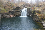 Falls of Falloch, on the River Falloch, Glen Falloch, Argyll, Scotland