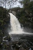 The waterfall on the Inverianvie River, Wester Ross, Scotland