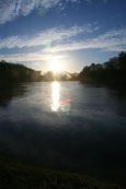 A spring afternoon on the River Tay near Perth, Perthshire, Scotland