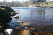 Campsie Linn Pool on the River Tay at Campsie near to The Guildtown, Perthshire, Scotland