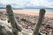 The beach at Redpoint South near to Badachro, Wester Ross, Scotland