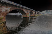 Perth Bridge aka The Old Bridge over the River Tay at Perth, Perthshire, Scotland