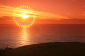 Sunset over the Minch looking from Melvaig, Wester Ross, Scotland