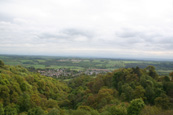 The town of Dollar from Castle Campbell, Dollar, Clackmannanshire, Scotland